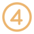 Number 4-Light Gold