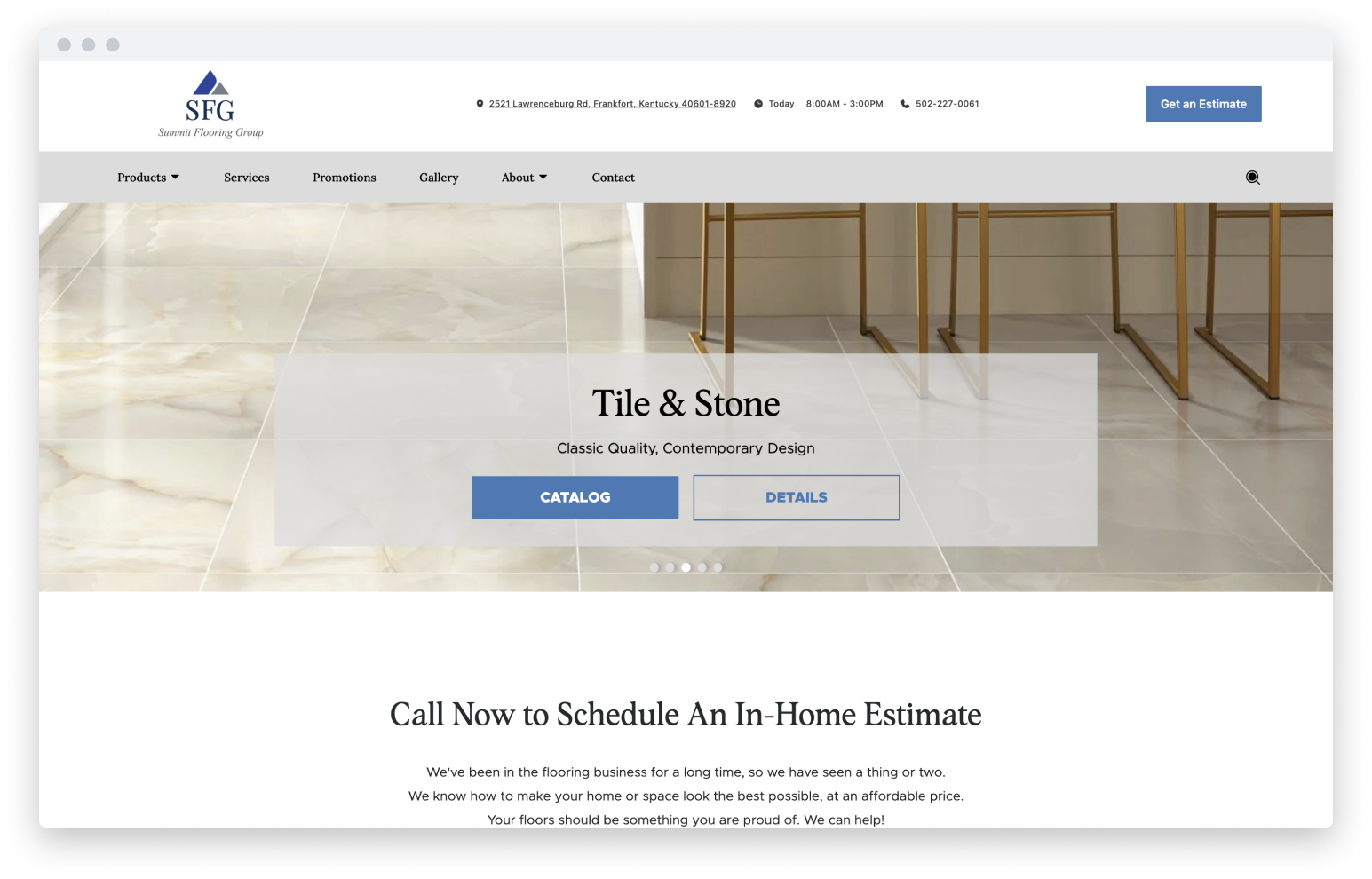 Summit Flooring Home page-tile