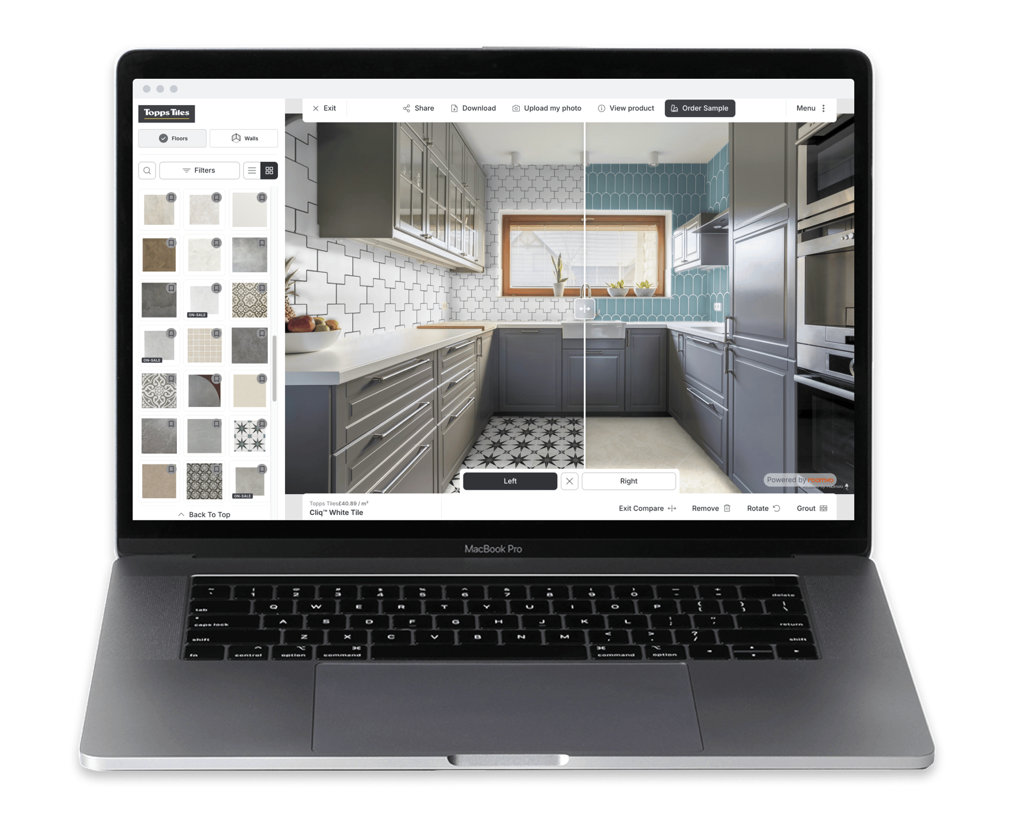 Topps Tiles-viz laptop mockup Topps Tiles-viz laptop mockup